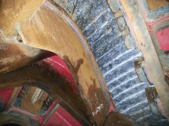 Inside of a Tunnel Boring Machine for the project in Delhi, India
