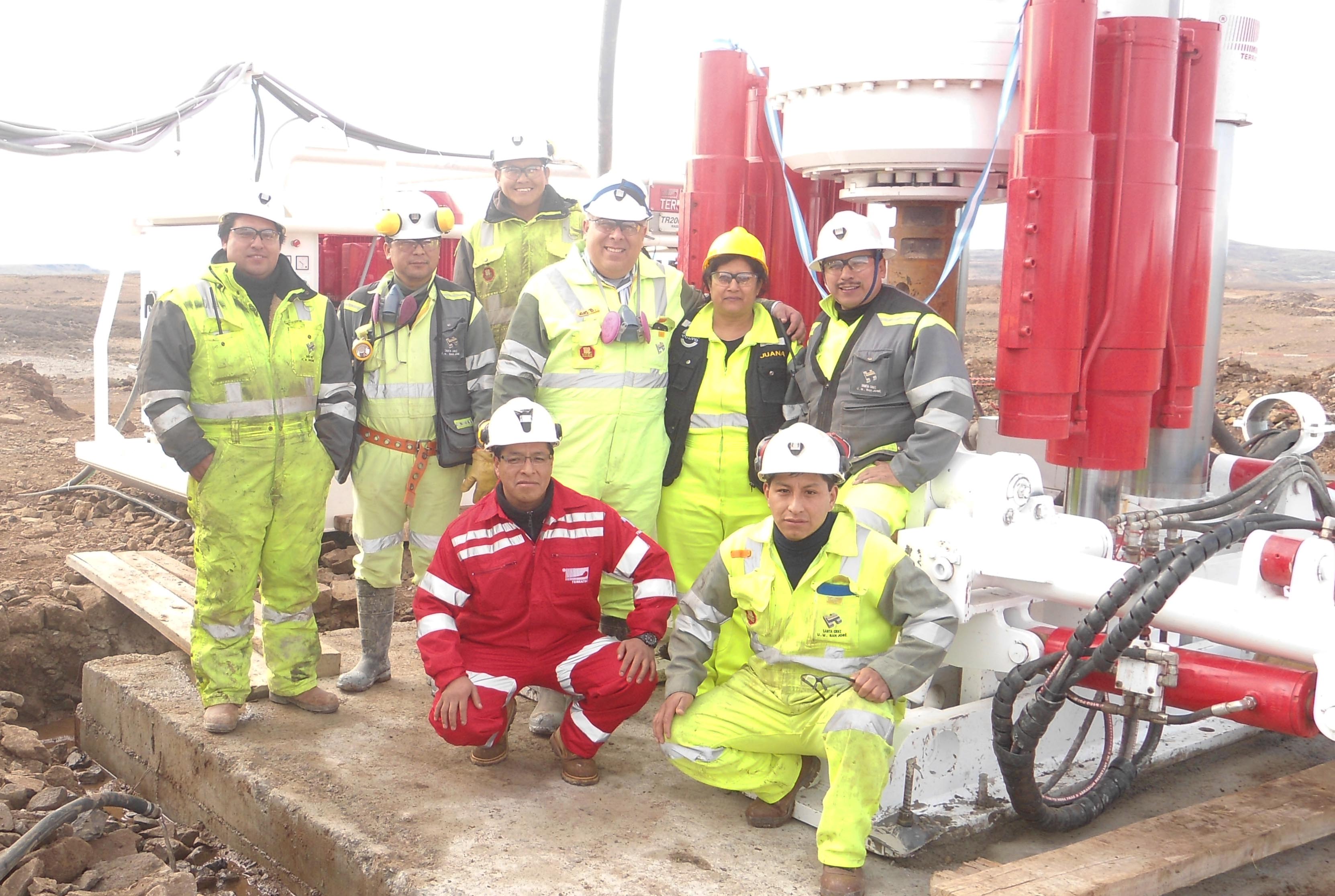 Tunneling engineers at the project site in Argentina