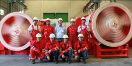 Engineers and 2 new Microtunneling systems