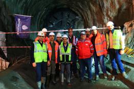 Engineers at Delhi project site - Tunneling engineers at Istanbul Metro site